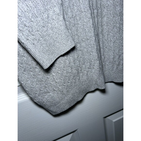 Karen Scott Women’s Long Sleeve Button V Neck Cotton Sweater Gray Size Medium - Picture 5 of 7